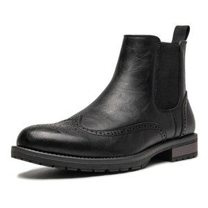 MEN'S Chelsea Boots Slip-on Formal Black 715